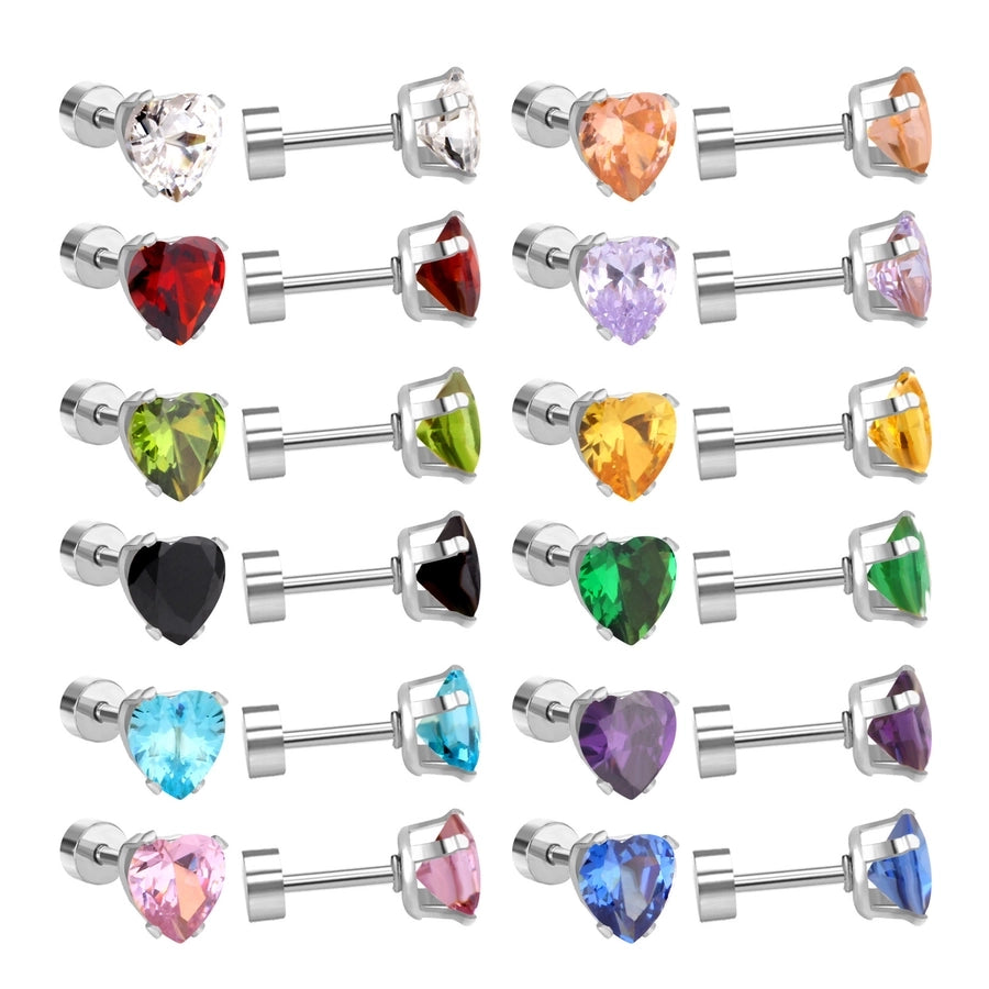 1 Set Casual Elegant Simple Style Geometric Plating 304 Stainless Steel Zircon Ear Studs