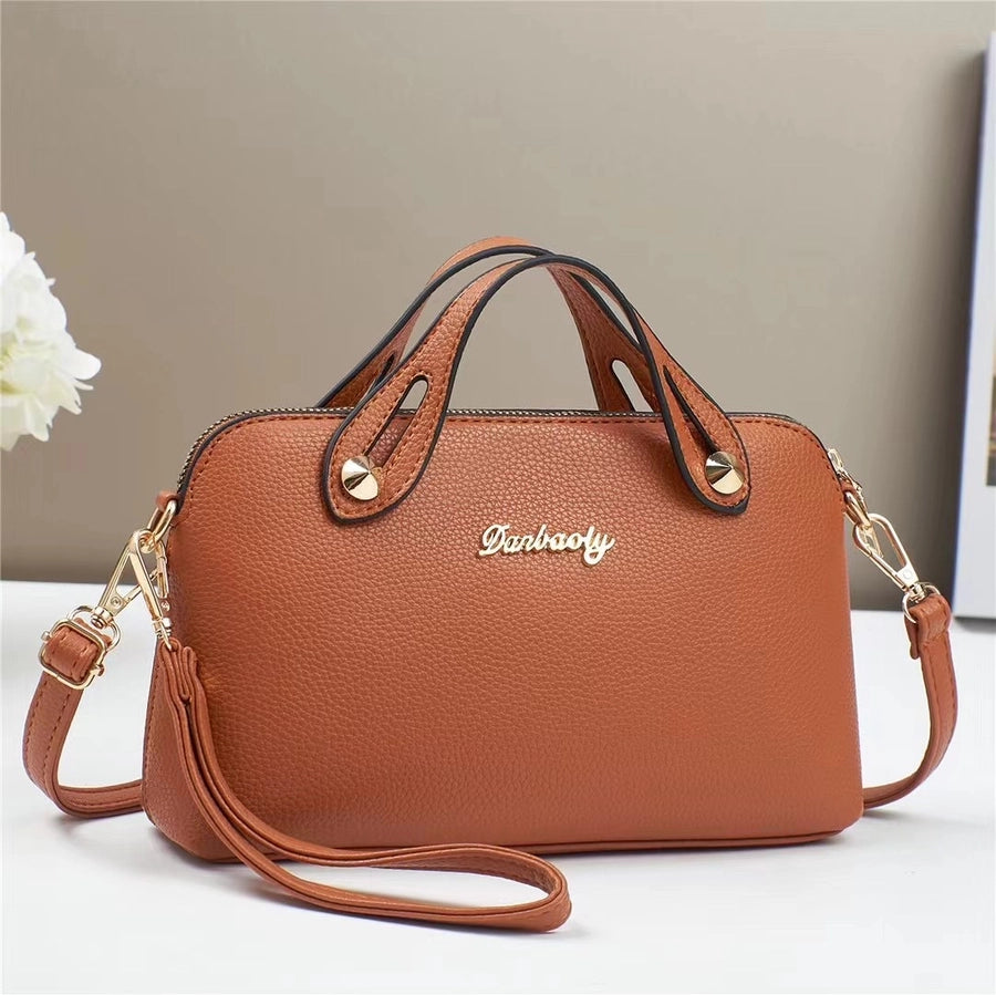 Women's Small PU Solid Color Streetwear Square Zipper Square Bag