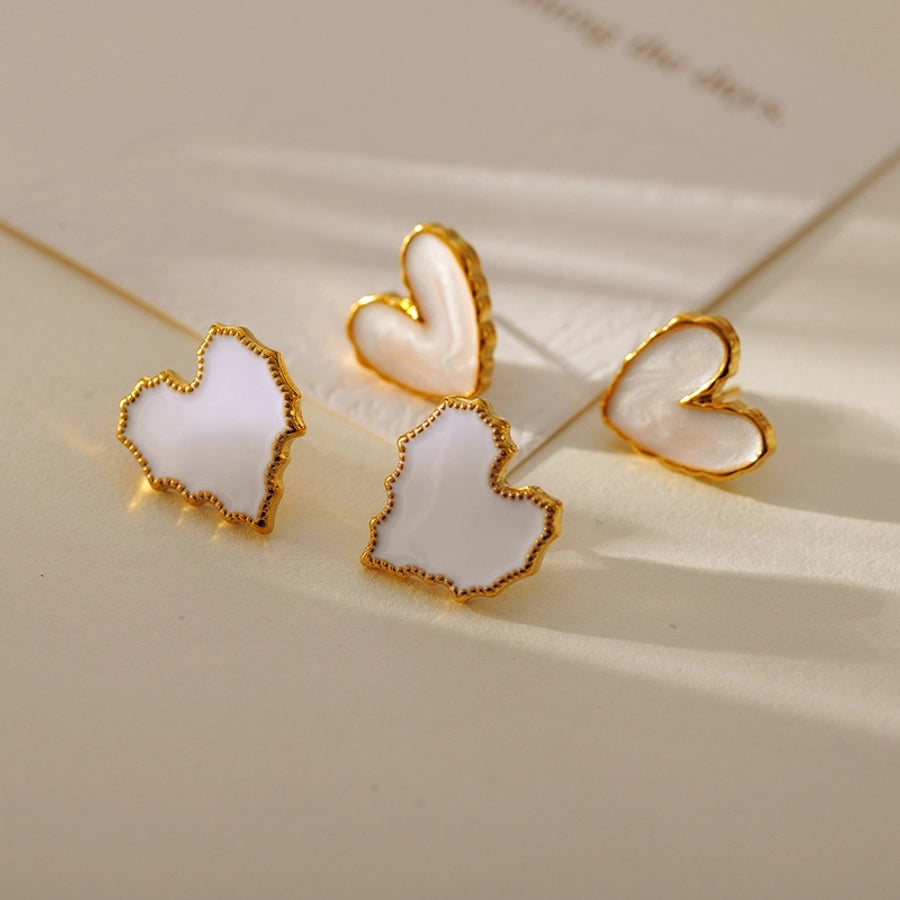 1 Pair Cute Luxurious Wedding Geometric 304 Stainless Steel 18K Gold Plated Stainless Steel Earrings