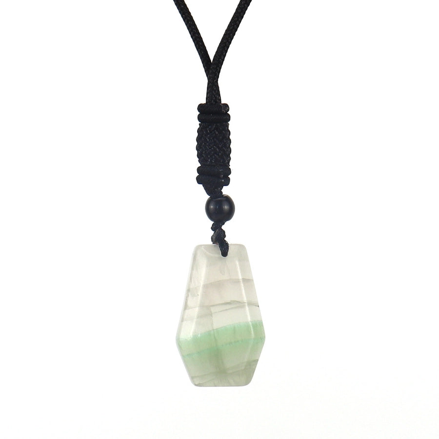 ethnic style water droplets natural stone crystal agate pendant necklace 1 piece