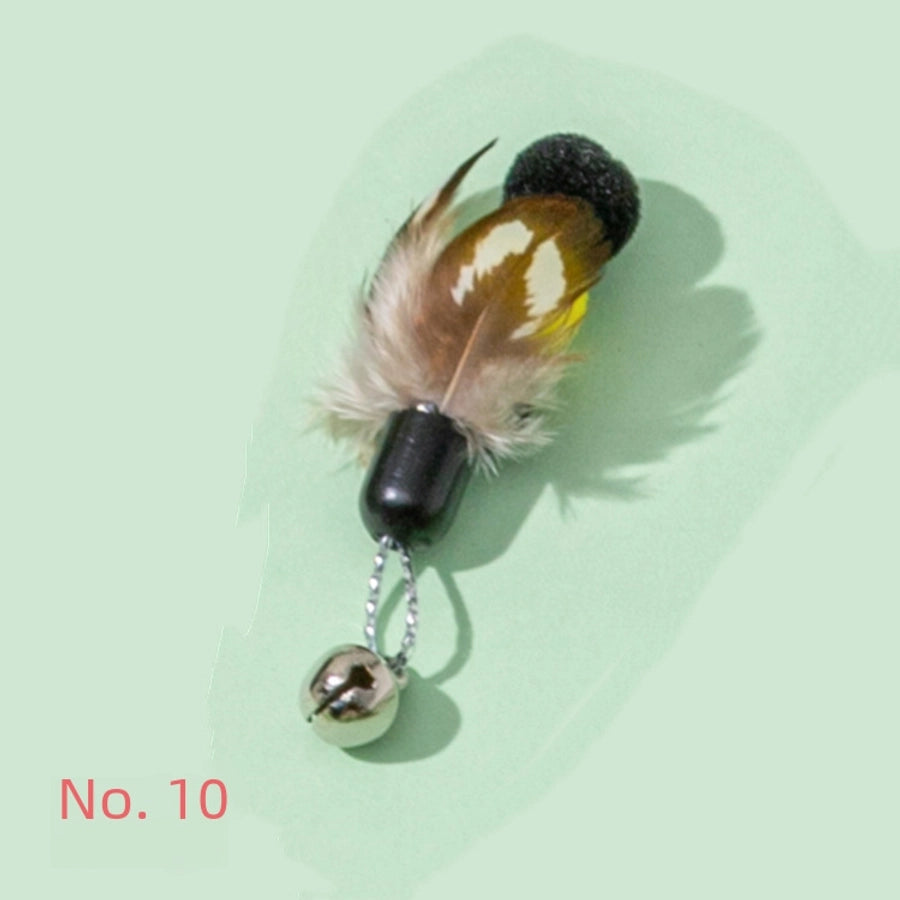 New Cat Toy Replacement Head For Teasing Stick Realistic Insect Design Pet Supplies Small Flying Bugs For Kittens