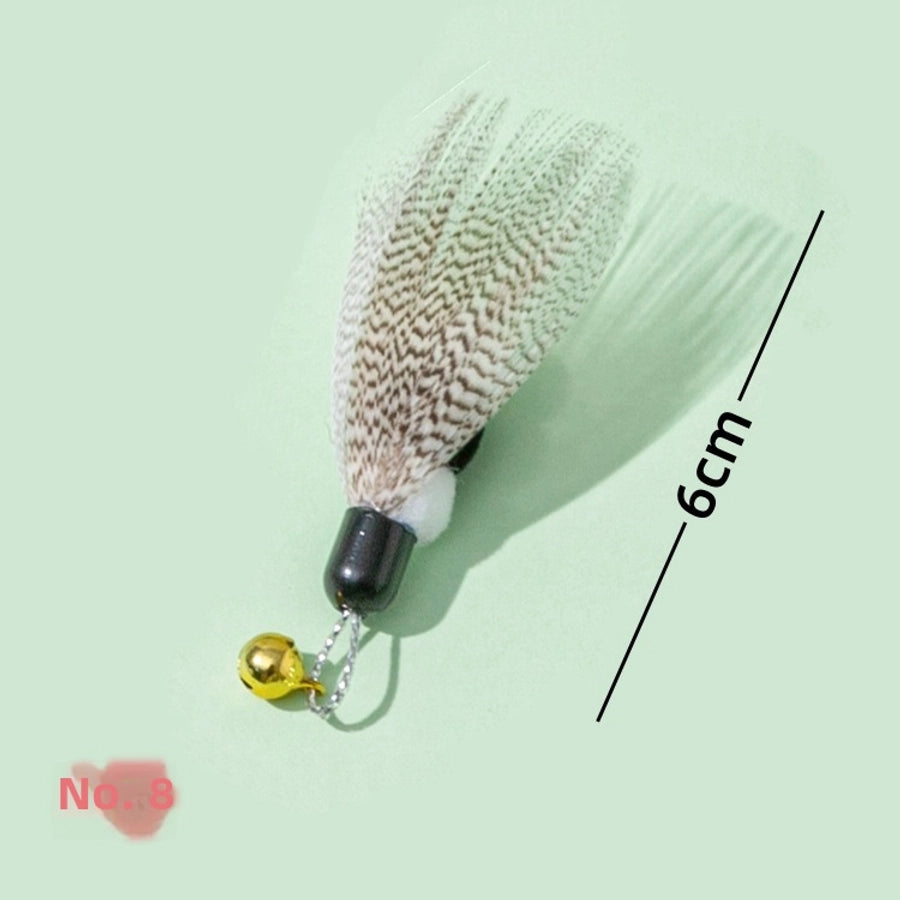 New Cat Toy Replacement Head For Teasing Stick Realistic Insect Design Pet Supplies Small Flying Bugs For Kittens