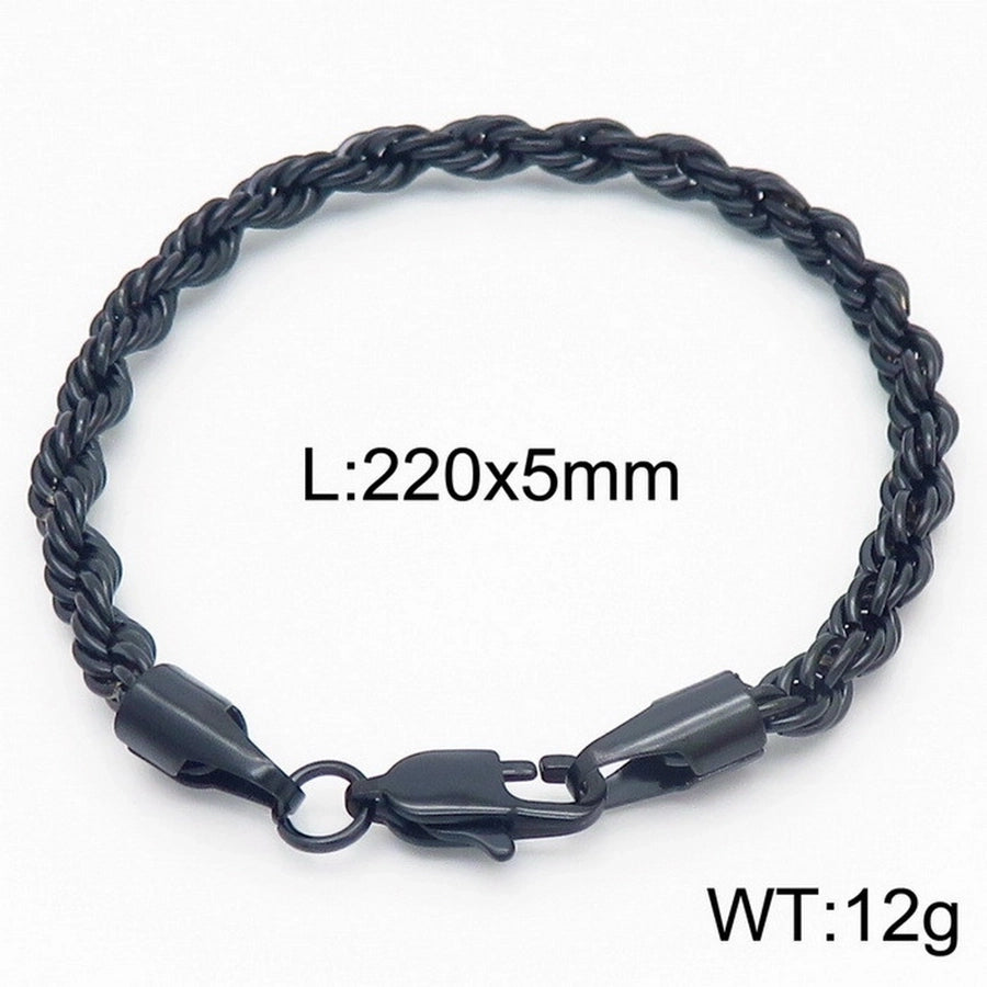 Elegant Simple Style Streetwear Twist 304 Stainless Steel 18K Gold Plated Unisex Bracelets