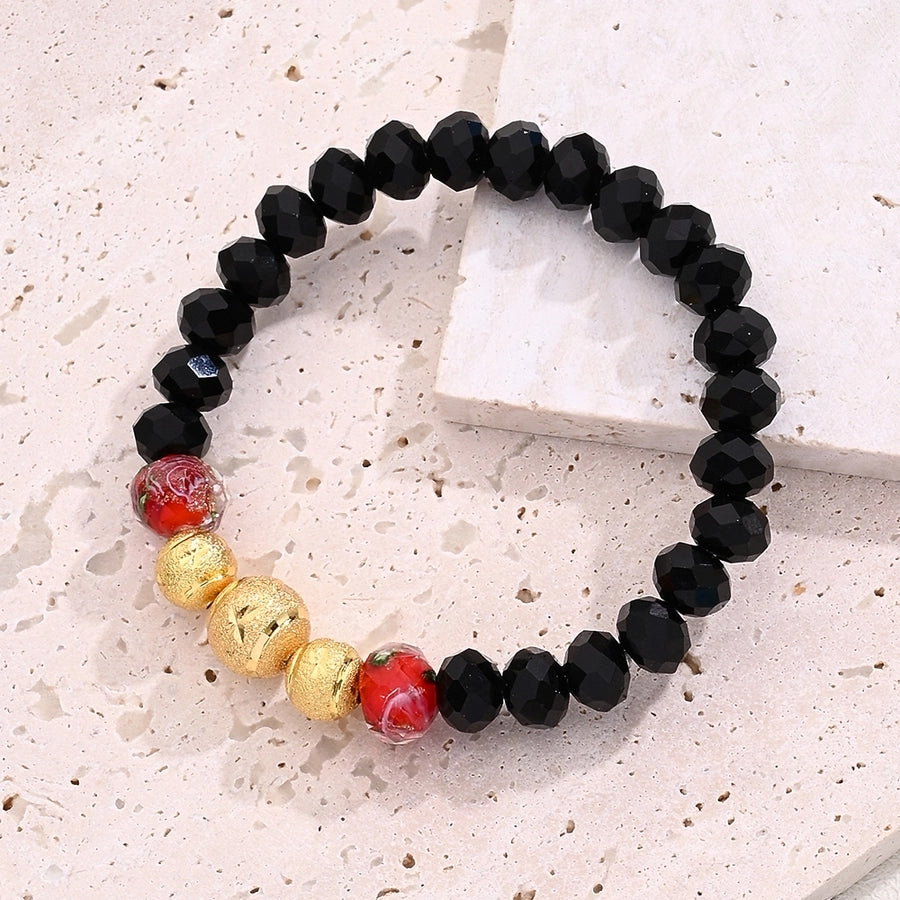 Elegant Modern Style Simple Style Heart Shape Shell Key 18K Gold Plated 304 Stainless Steel Agate glass  Bracelets