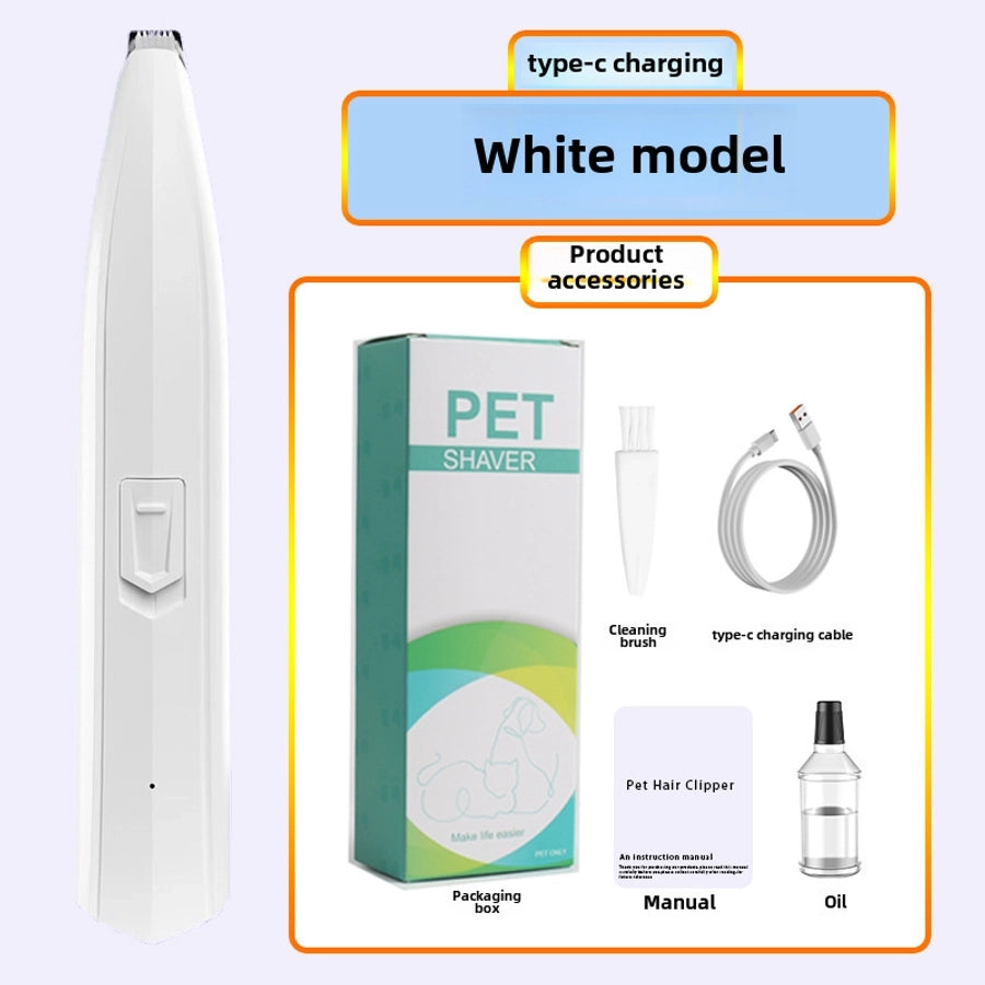 Electric Pet Hair Remover Plastic Dog Cat Hair Clipper Nail Trimmer Paw Shaver Paw Cutter Pet Grooming Tool