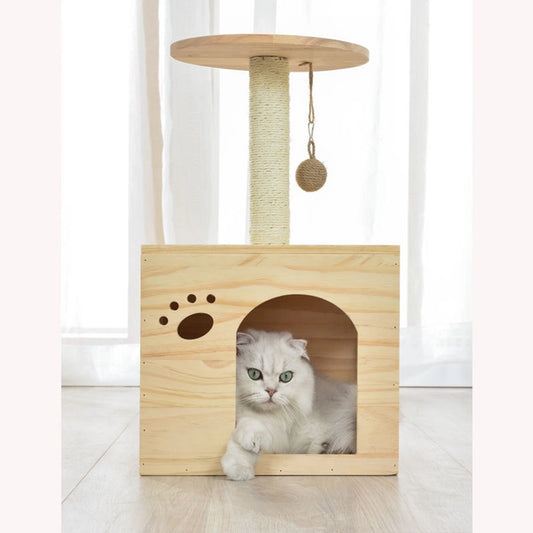 Cat Scratching Posts Cat Scratching Poles Boards Scratchers Solid Wood Nests Toys Pet Supplies