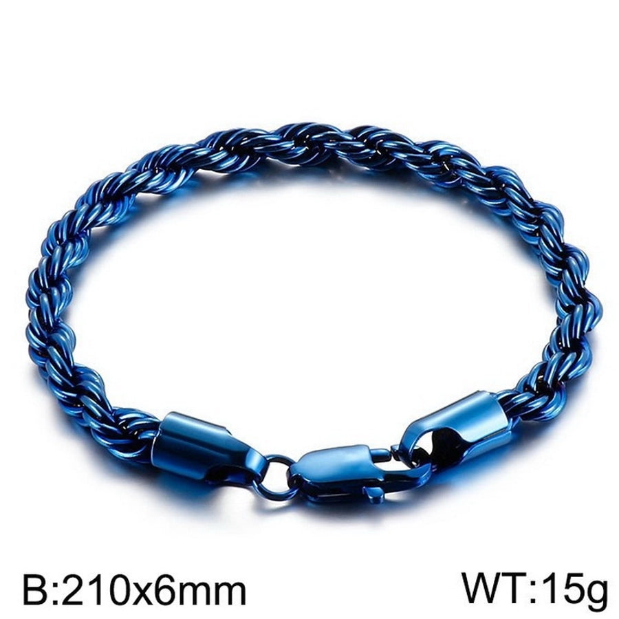 Elegant Simple Style Streetwear Twist 304 Stainless Steel 18K Gold Plated Unisex Bracelets