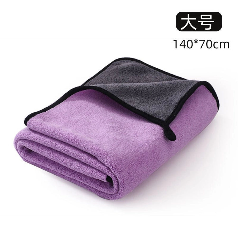 Extra Large Pet Bathrobe Super Absorbent Bath Towel Quick Dry Medium Large Dog Cat Thickened Towel For Bathing