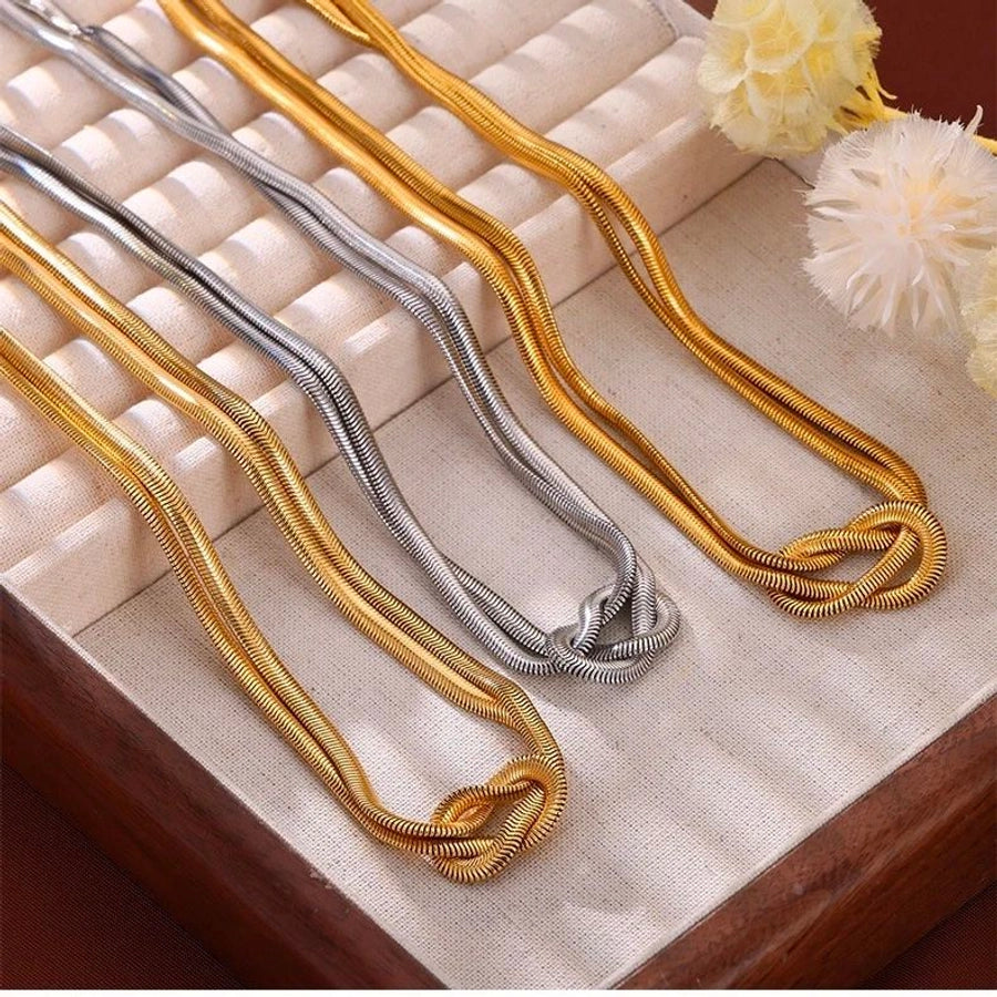 Jewelry Vintage Style Simple Style Geometric 304 Stainless Steel Jewelry Set