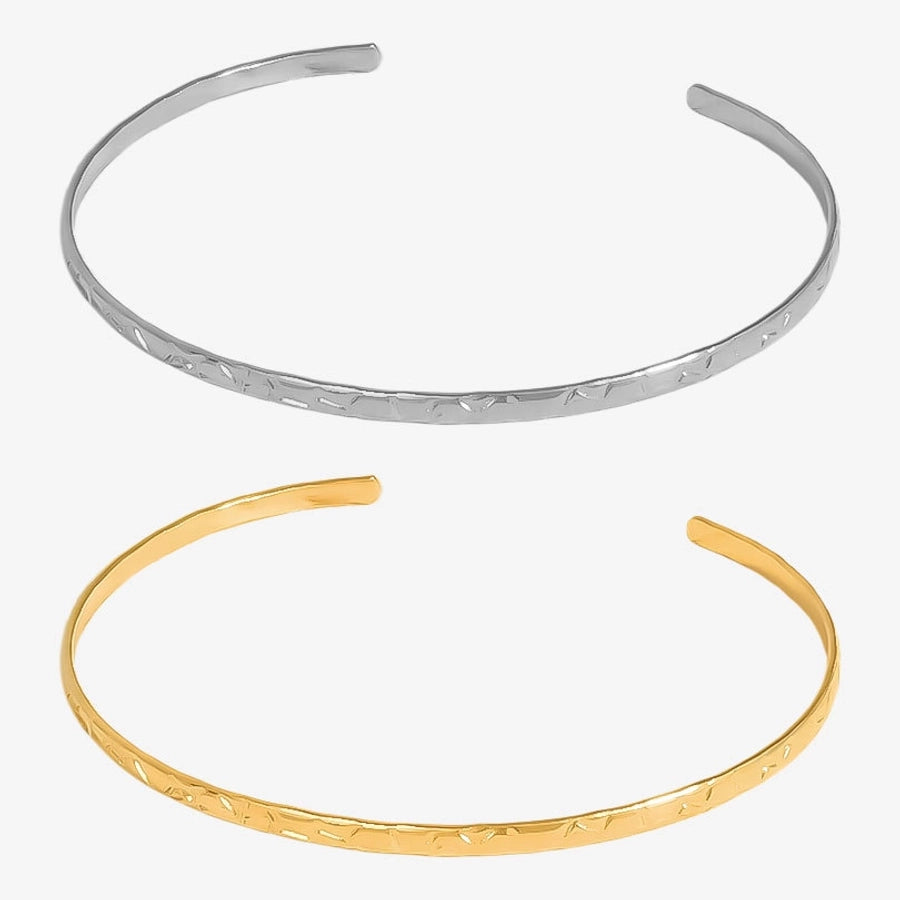 Simple Style Classic Style Geometric 304 Stainless Steel Bangle In Bulk