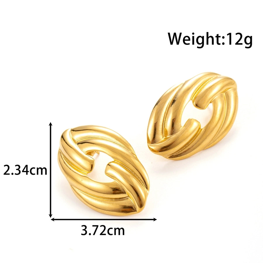 1 Pair Vintage Style French Style Heart Shape Snake Butterfly 304 Stainless Steel Ear Studs