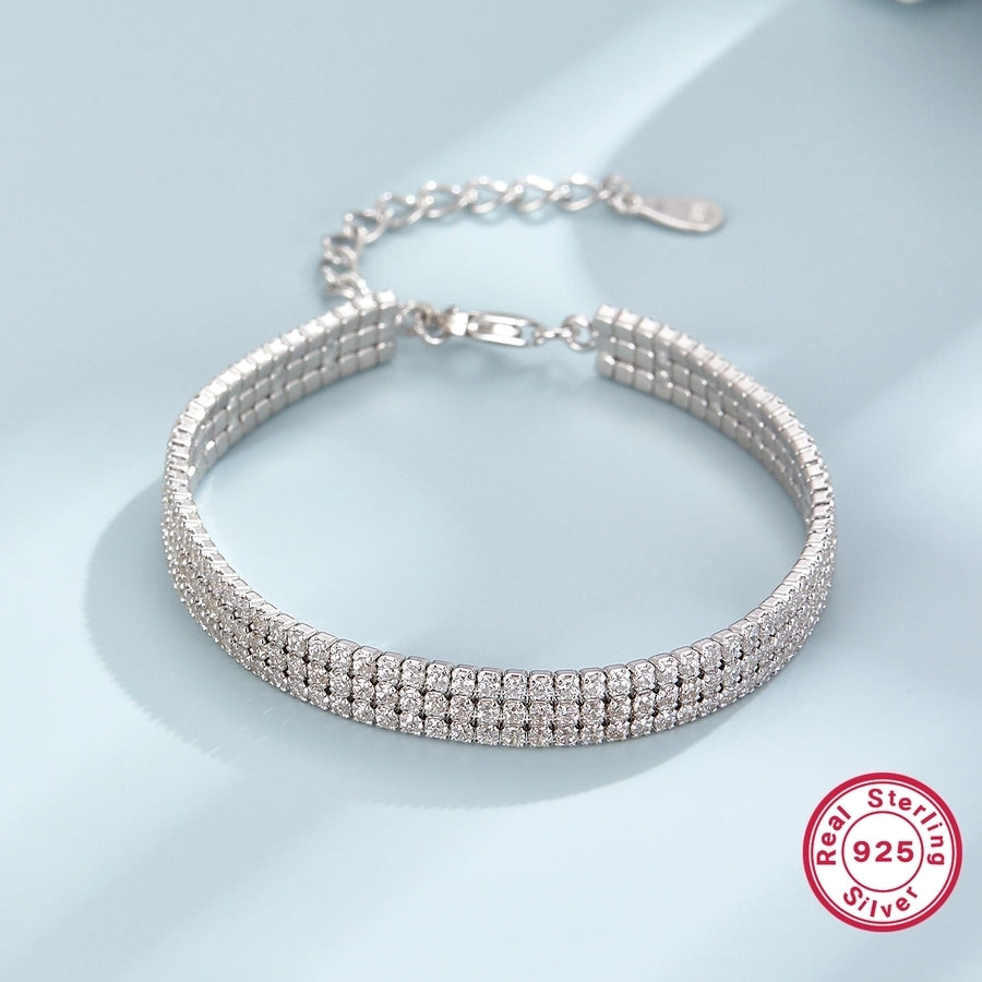 925 Sterling Silver Bracelets Elegant Glam