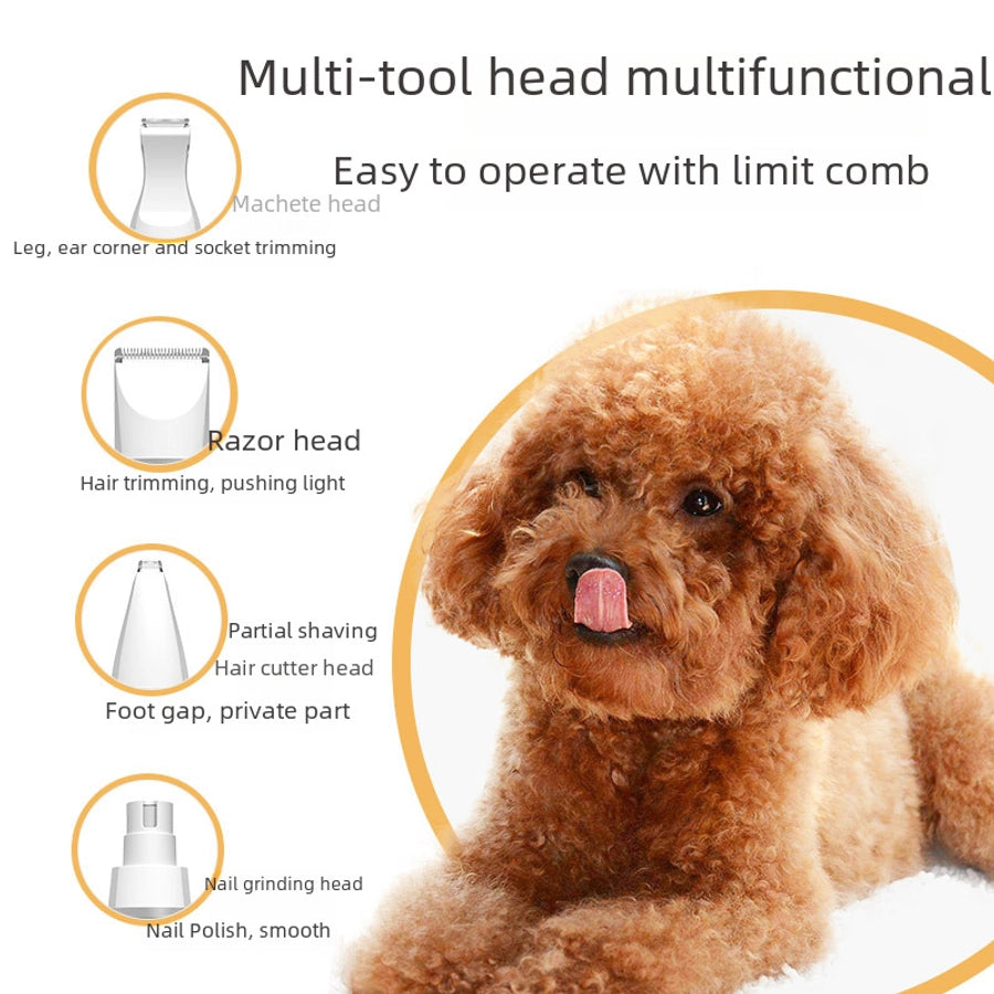 Four-in-one Electric Pet Hair Clipper Dog Hair Trimmer  Bestseller Pet Cutter Tool Dog Grooming Equipment