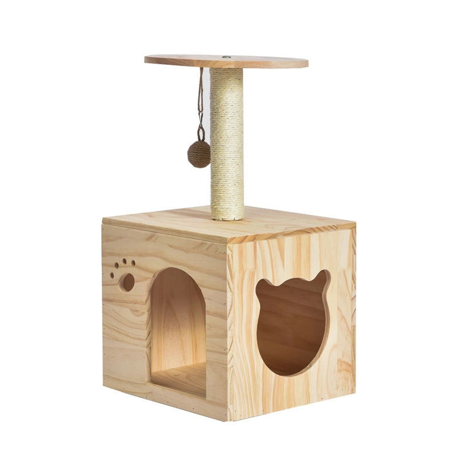 Cat Scratching Posts Cat Scratching Poles Boards Scratchers Solid Wood Nests Toys Pet Supplies