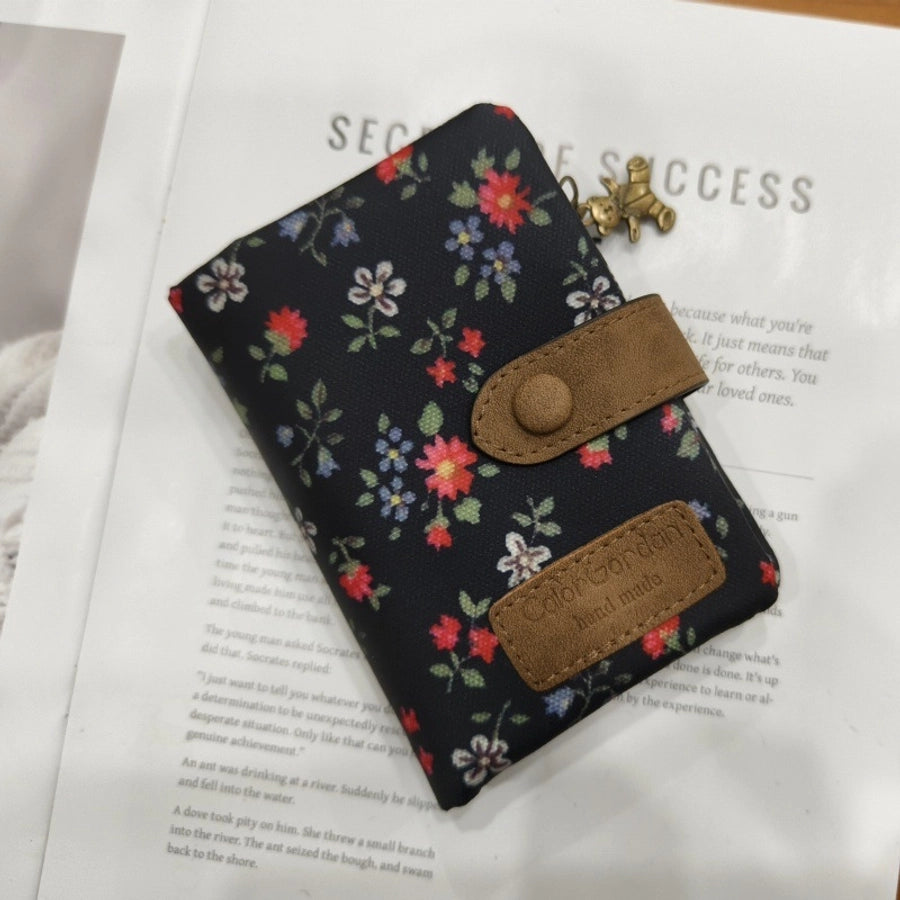 Women's Animal Flower Pu Leather Hidden Buckle Wallets