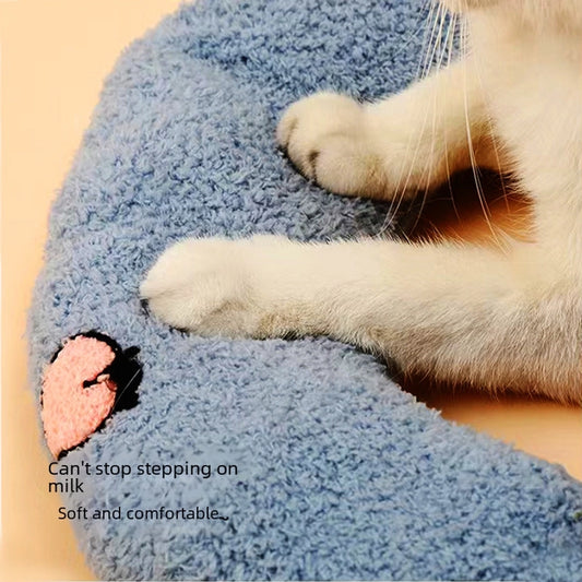 Thickened Soft Comfortable Cat Toy Pillow Dog Pet Headrest Cushion Prevents Biting Durable Plush Material For Sleeping Playing