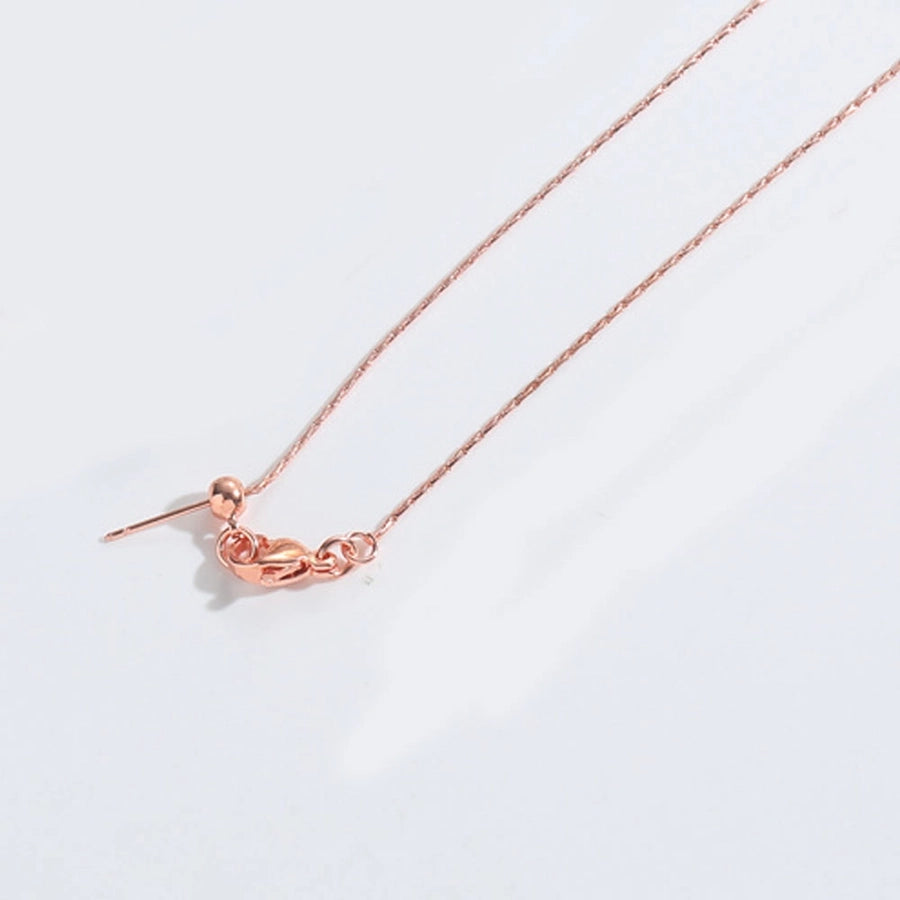 Copper 14K Gold Plated Geometric Pendant Necklace