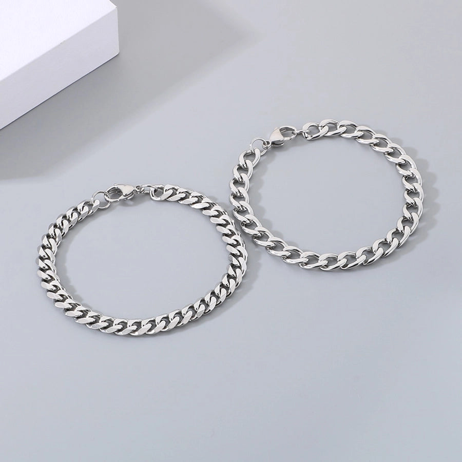 Simple Style Geometric 304 Stainless Steel 18K Gold Plated Unisex Bracelets