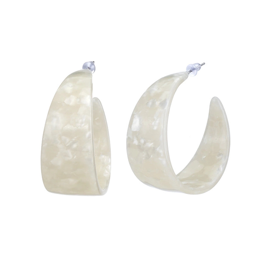 wis  popular C- shaped acetate plate earrings acrylic fashion earrings exaggerated  earrings - CEJEW