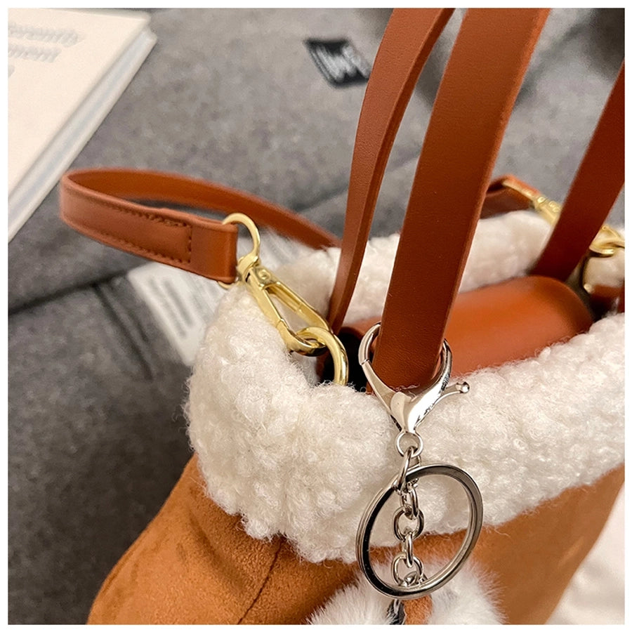 Women's Small Pu Leather Solid Color Streetwear Sewing Thread Glove-shaped Magnetic Buckle Crossbody Bag