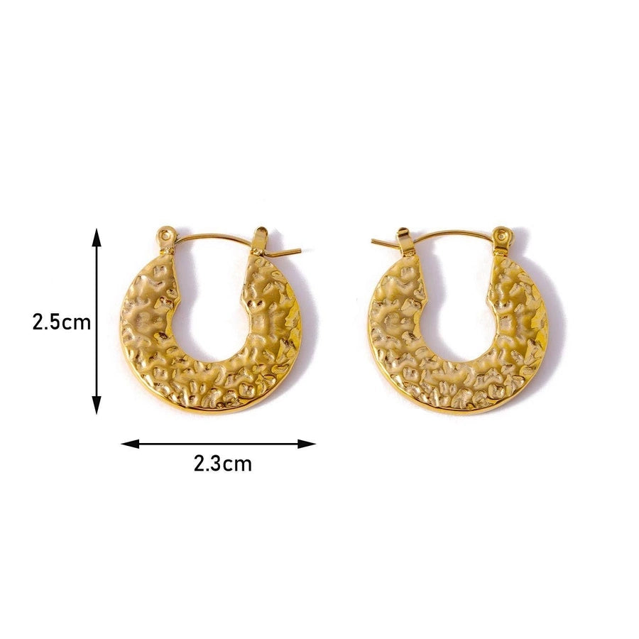 1 Pair Simple Style Geometric 304 Stainless Steel 18K Gold Plated Earrings