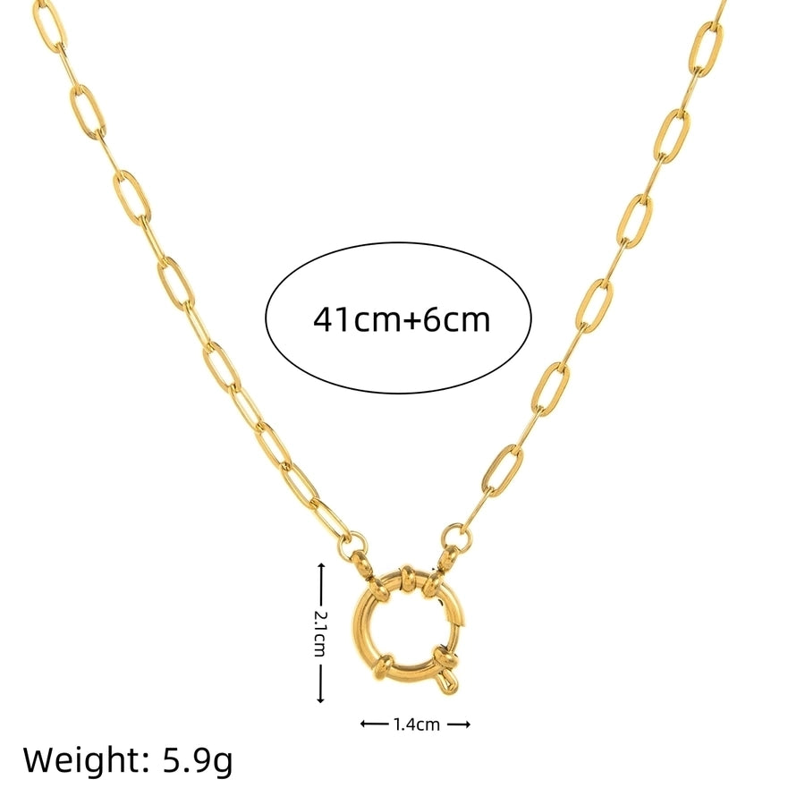 Jewelry Casual Elegant Streetwear Heart Shape 201 Stainless Steel 304 Stainless Steel 18K Gold Plated Pendant Necklace