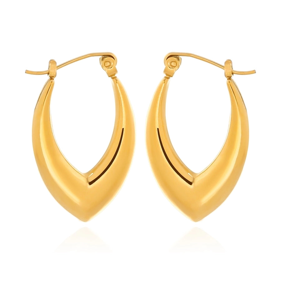 1 Pair Casual Elegant Commute Geometric 316 Stainless Steel  18K Gold Plated Earrings