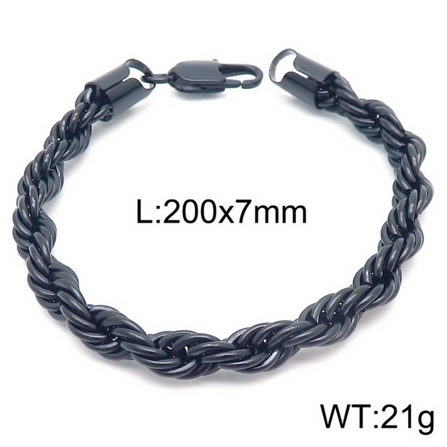 Elegant Simple Style Streetwear Twist 304 Stainless Steel 18K Gold Plated Unisex Bracelets