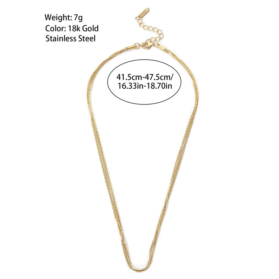 Jewelry Simple Style Horseshoe 201 Stainless Steel 18K Gold Plated Polishing Plating Pendant Necklace