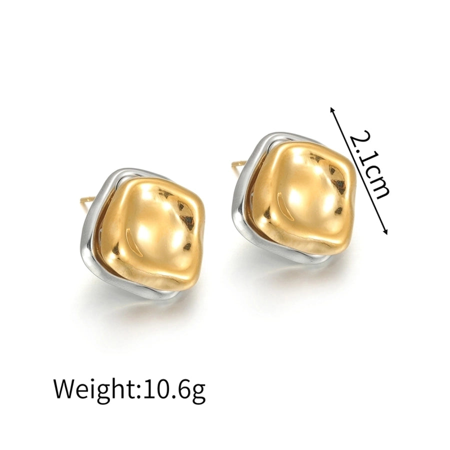 1 Piece Elegant Lady IG Style Irregular Irregular 304 Stainless Steel 18K Gold Plated Ear Studs