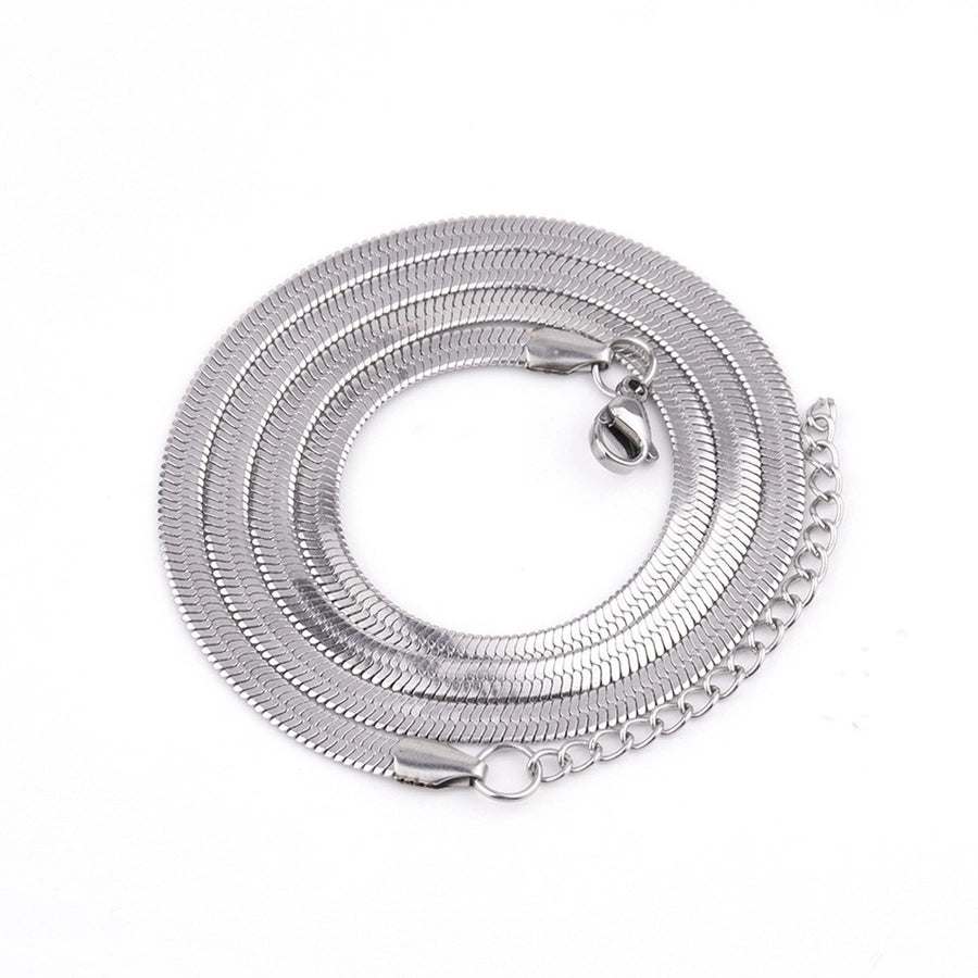 Jewelry Simple Style Solid Color Titanium Steel Plating Necklace