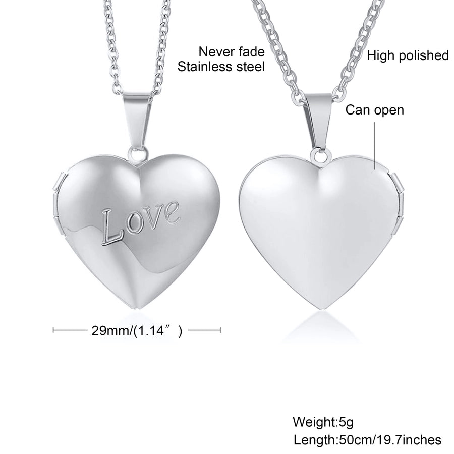 Jewelry Basic Vintage Style Romantic Heart Shape 201 Stainless Steel 18K Gold Plated