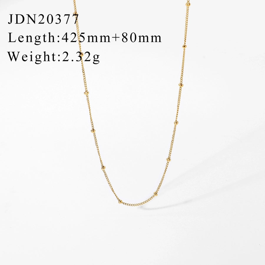 Jewelry Fashion Solid Color Stainless Steel Titanium Steel Plating Necklace