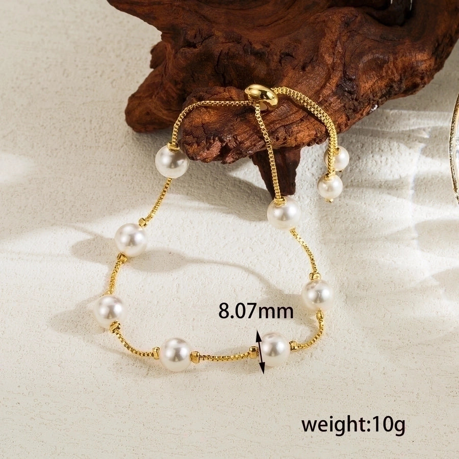 ig style classic style round copper 18k gold plated bracelets in bulk - CEJEW