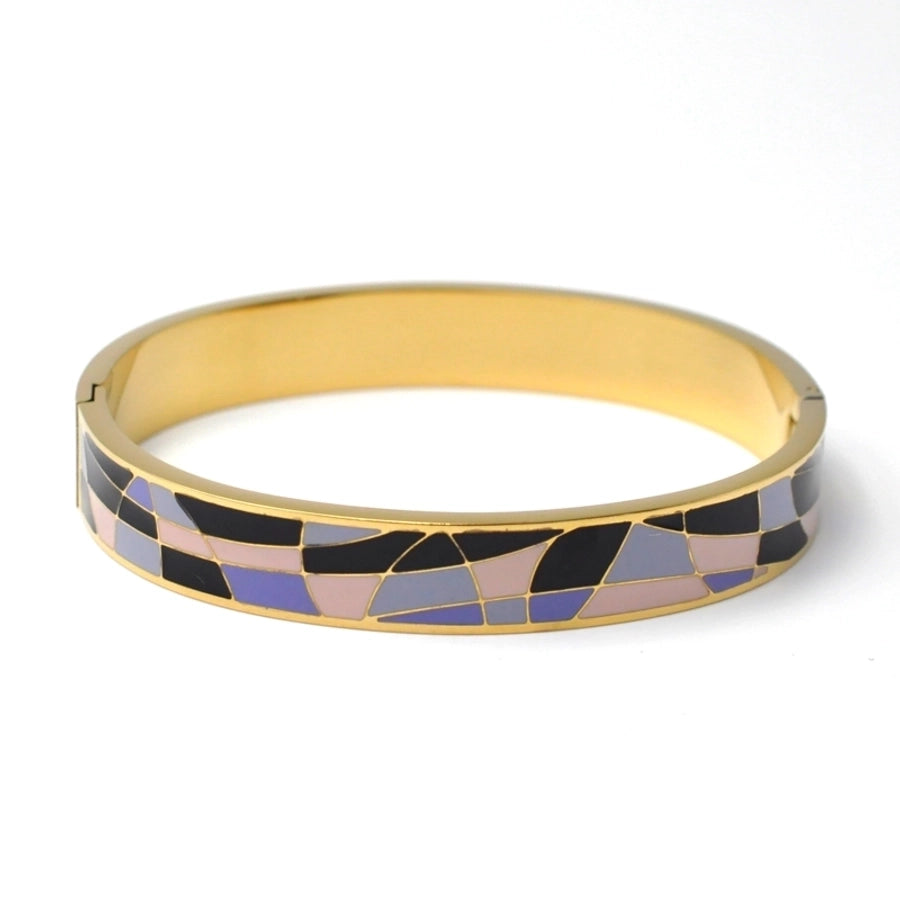 Glam Luxurious Tropical Irregular Titanium Steel Bangle In Bulk