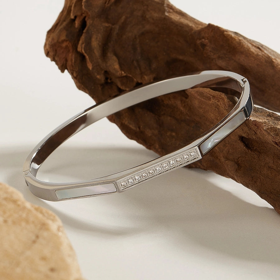 IG Style Simple Style Commute Geometric 304 Stainless Steel Bangle In Bulk