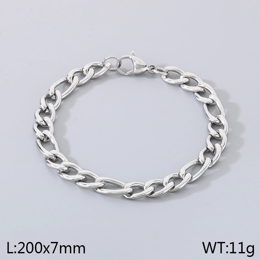 Simple Style Geometric 304 Stainless Steel 18K Gold Plated Unisex Bracelets