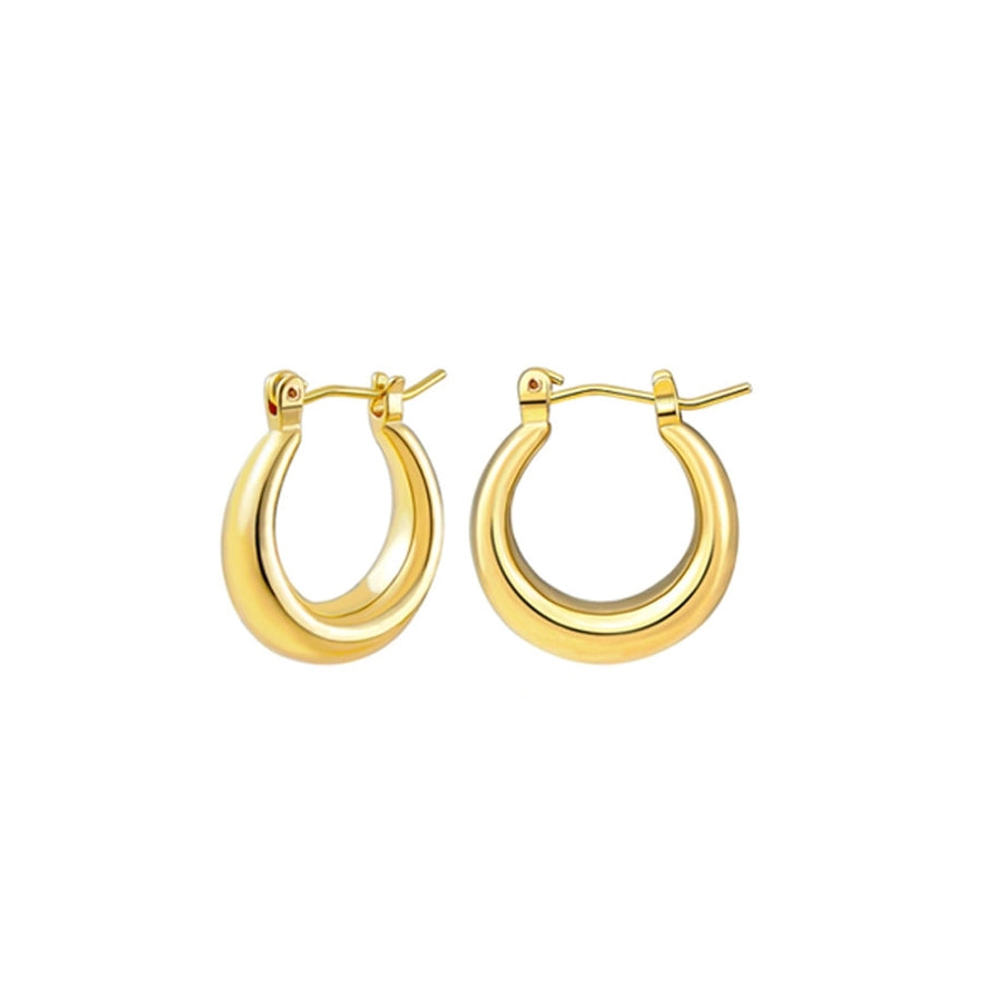 1 Pair Simple Style Classic Style U Shape Geometric Plating Copper Earrings