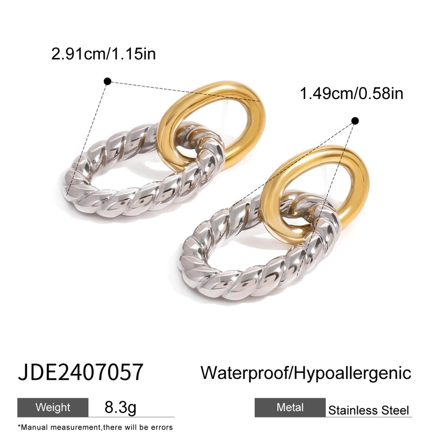 Jewelry Simple Style Classic Style Geometric 304 Stainless Steel Jewelry Set - CEJEW