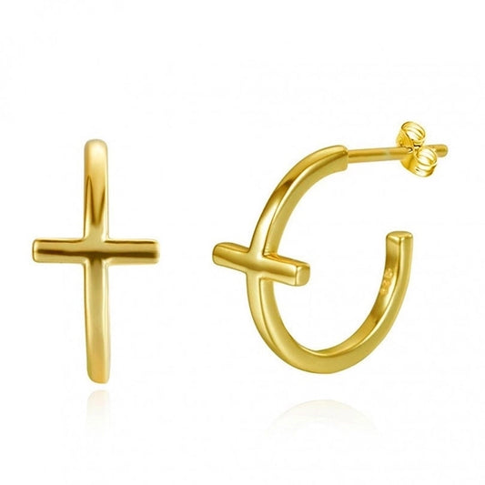 Simple Style Geometric Plating Copper No Inlaid Earrings Ear Studs - CEJEW