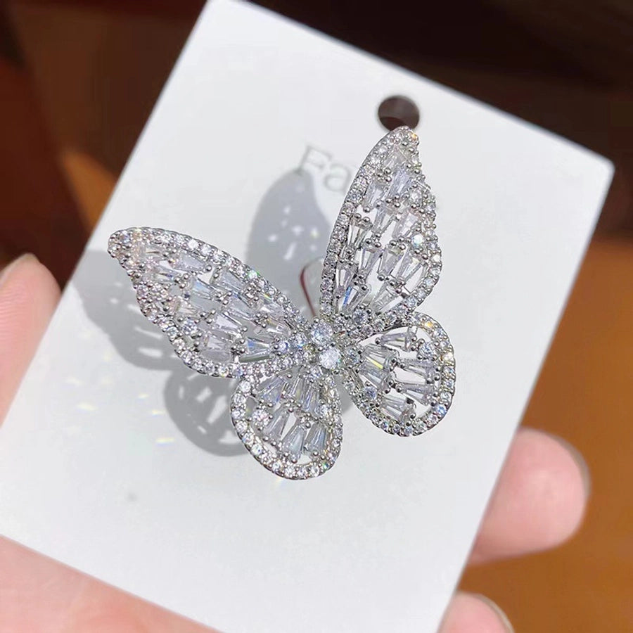 Copper Plating Butterfly Open Rings