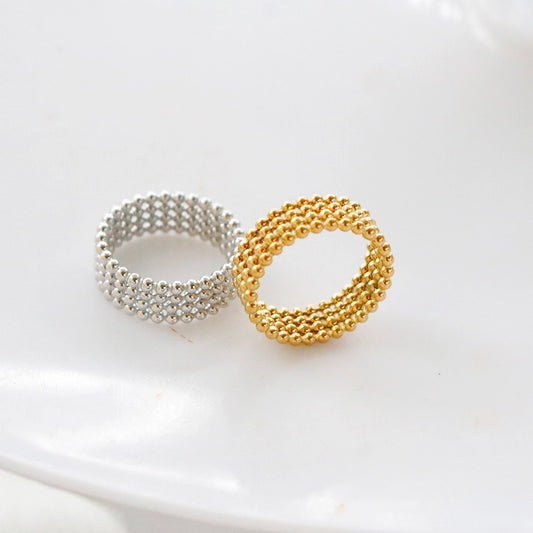 Jewelry Simple Style Commute IG Style Round Dots 304 Stainless Steel Rings