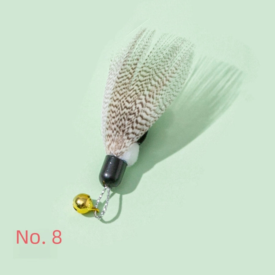 New Cat Toy Replacement Head For Teasing Stick Realistic Insect Design Pet Supplies Small Flying Bugs For Kittens