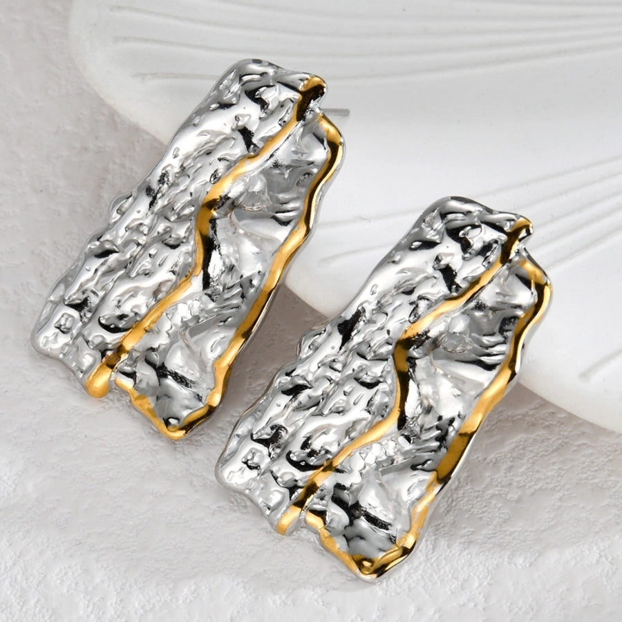 1 Piece Elegant Streetwear Cool Style Irregular Irregular 304 Stainless Steel 18K Gold Plated Ear Studs - CEJEW