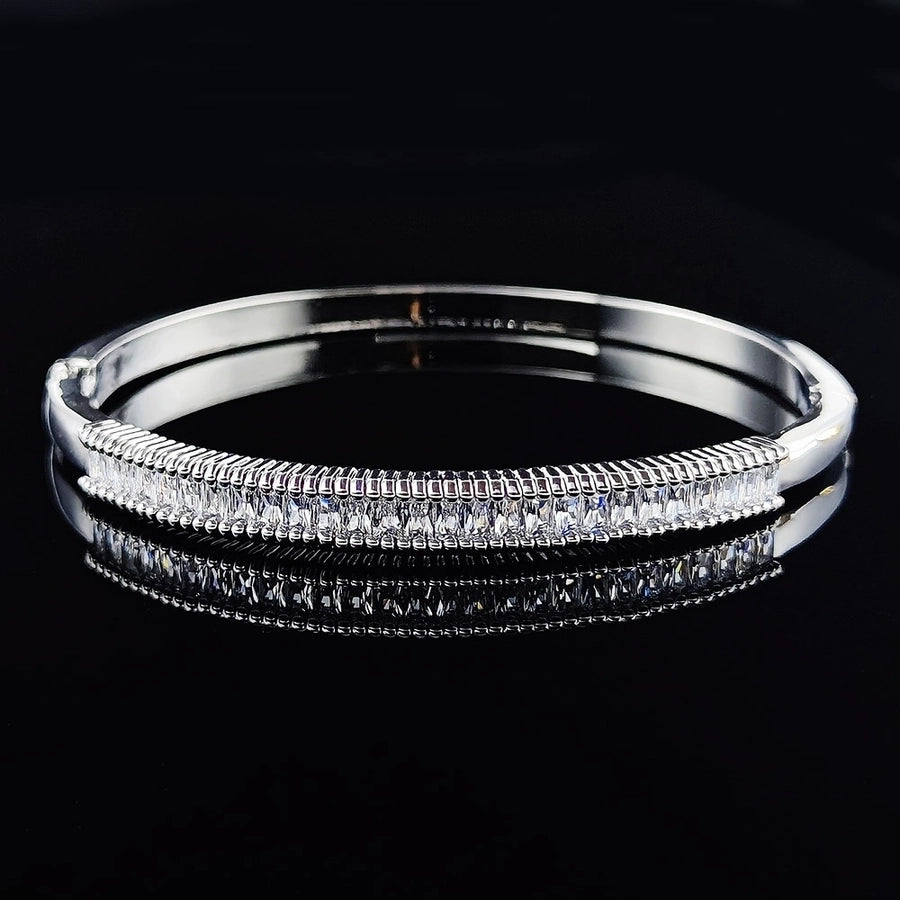 fashion copper inlay zircon bangle 1 piece - CEJEW