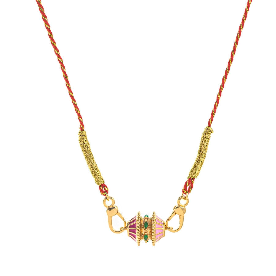 Simple Style Classic Style Geometric Gold Plated Zircon cotton rope Copper  Chain Necklaces