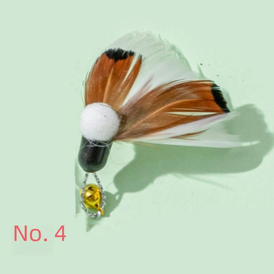 New Cat Toy Replacement Head For Teasing Stick Realistic Insect Design Pet Supplies Small Flying Bugs For Kittens