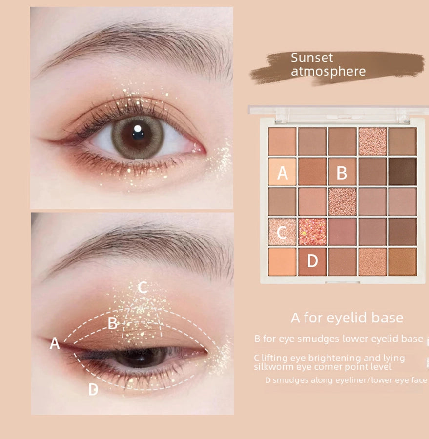 Caper Low-saturation Cool Tone Concealer Palette 25 Colors Earth Tone Matte Finish Non-puffy Eyes