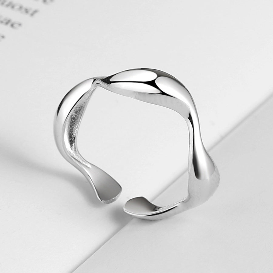 simple style commute irregular copper plating open ring