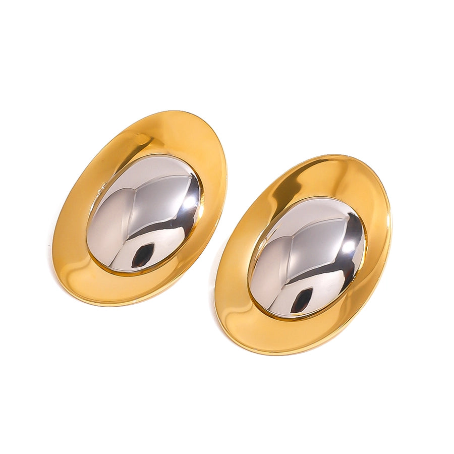 1 Pair Simple Style Classic Style Geometric 304 Stainless Steel Ear Studs